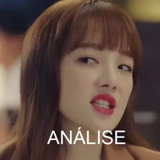 🤔 ANÁLISE femme, analyse, évaluation, évaluation, personne, rouge à lèvres rouge telegram sticker
