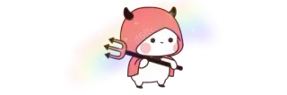 💞 ปีศาจ, น่ารัก, รุ้ง, คาวาอิ, สติกเกอร์, ประกาย telegram sticker