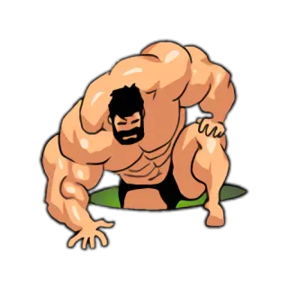 Super Muscle Man 2 whatsapp stickers
