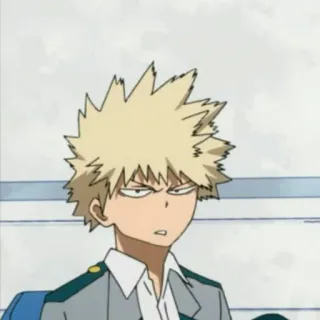 🎭 Bakugo Katsuki My Hero Academia Anime, My Hero Academia, Bakugo, Katsuki, Marah, Kartun, Fanart telegram sticker