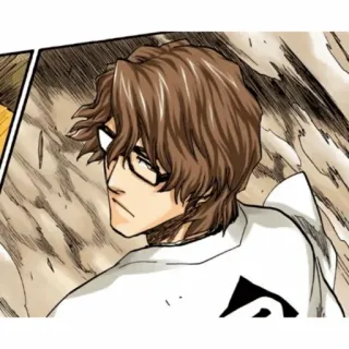 🧬 Sosuke Aizen Bleach 애니메이션, 만화, 아이젠, 블리치, 안경 telegram sticker