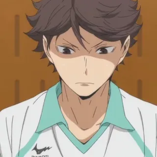 😬 Oikawa Tooru Haikyuu!! Anime, Haikyuu, Oikawa, Tooru, Siatkówka telegram sticker