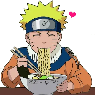 🥣 Naruto anime, ramen, naruto, uzumaki, food, cartoon, sticker telegram sticker