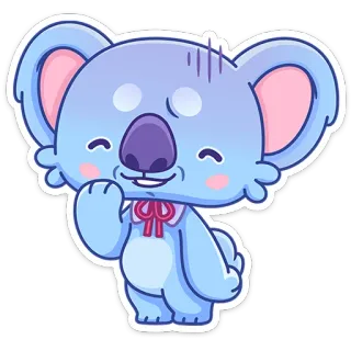 😀 コアラ, かわいい, マンガ, 動物, ステッカー telegram sticker