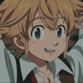 😄 Meliodas The Seven Deadly Sins Anime, Dibujos animados, Meliodas, Seven Deadly Sins, sonriendo telegram sticker