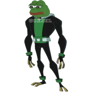 🐸 Pepe the Frog @CEJEL pepe the frog, internet meme, meme, cartoon, frog telegram sticker