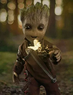 🌴 Groot Guardians of the Galaxy Baby Groot, Marvel, Nhân vật, Groot, Hoạt hình telegram sticker