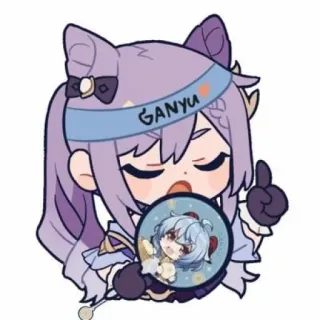 🎉 Ganyu Genshin Impact GANYU Anime, Chibi, Genshin Impact, Ganyu telegram sticker