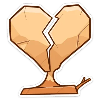 💔 coração partido, tristeza, desilusão amorosa, rachadura, separação, emocional telegram sticker
