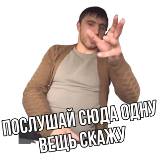🗡 ПОСЛУШАЙ СЮДА ОДНУ ВЕЩЬ СКАЖУ telegram sticker