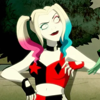 🎪 Harley Quinn 할리 퀸, dc 코믹스, 악당, 만화, 애니메이션 telegram sticker