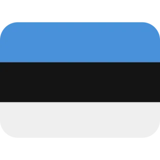 🇪🇪 bandera, Estonia, país, Europa, bandera nacional telegram sticker