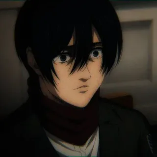 Mikasa Ackerman @jovva_nca telegram stickers