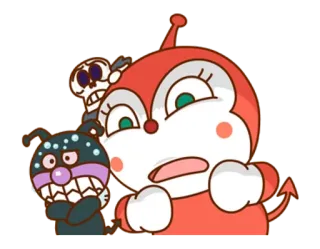 🐼 Kreskówka, Słodkie, Śmieszne, Kawaii, Diabeł, Potwór, Halloween telegram sticker