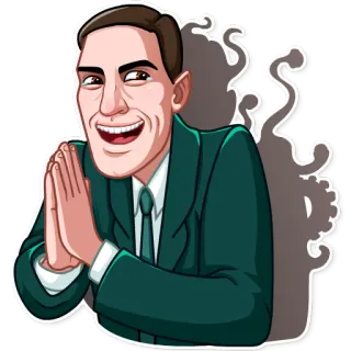 H. P. Lovecraft telegram stickers