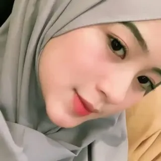 🌸 mulher, hijab, retrato, muçulmana, lenço, feminino telegram sticker