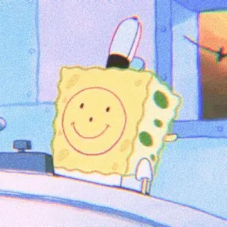 🌼 Spongebob Squarepants spongebob, desenho animado, carinha sorridente whatsapp sticker