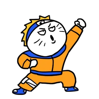 👊 Naruto Naruto, anime, cartoon, character telegram sticker