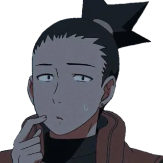 🤔 Shikamaru Nara Naruto Anime, Naruto, Shikamaru, Charakter, Denken, Ausdruck, Manga whatsapp sticker