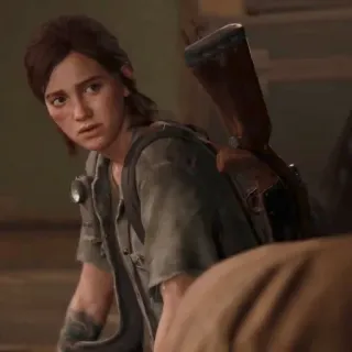🪶 Ellie The Last of Us Part II видеоигра, персонаж, зомби, выживание, постапокалипсис telegram sticker