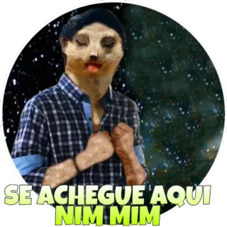 😏 SE ACHEGUE AQUI NIM MIM telegram sticker