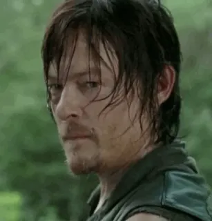 😒 Daryl Dixon The Walking Dead daryl, walking dead, kusza, norman reedus, zombie telegram sticker