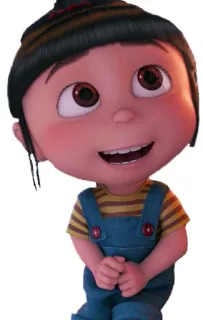 😀 Agnes Despicable Me Cartoon, animiert, Mädchen, Figur, Agnes, Ich Einfach Unverbesserlich, süß telegram sticker