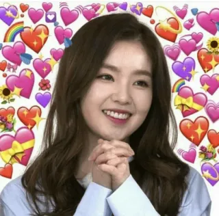 ❤ Irene kpop, idol, koreanisch, sänger, herzen, emojis, liebe telegram sticker