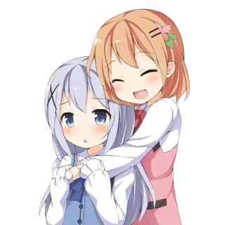 ❤ anime, friendship, cartoon, cute, girl telegram sticker