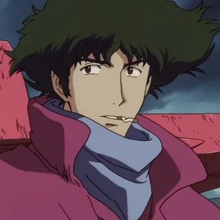 🚬 Spike Spiegel Cowboy Bebop Anime, Spike Spiegel, Cowboy Bebop, Personagem, Fumando whatsapp sticker
