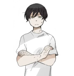 🙁 Anime, Manga, Charakter, Emo, Kunst telegram sticker