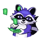 Raccoon @steamify telegram stickers