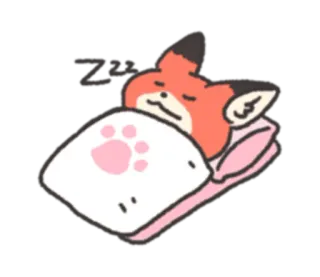 😴 睡觉, 困, 猫, 毯子, 爪子, 可爱 telegram sticker