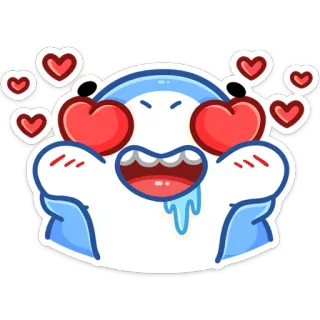 😍 Desenho animado, Amor, Coração, Fofo, Monstro, Emoji, Sticker telegram sticker