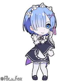 🥳 Rem Re:Zero Pzrize telegram sticker