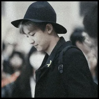 🗞 Baekhyun baekhyun, kpop, hat, idol, k-pop idol, celebrity whatsapp sticker