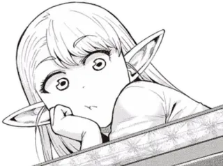 😏 Elf, Anime, Manga, Charakter, Fantasy telegram sticker