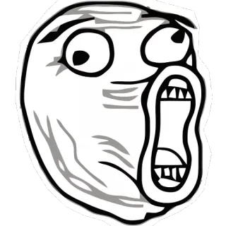 😄 Meme, Trollface, Rage Comic, Meme di internet telegram sticker