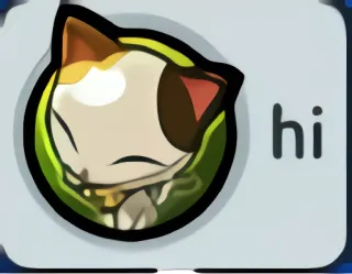 😺 hi cat, greeting, animal, hi whatsapp sticker