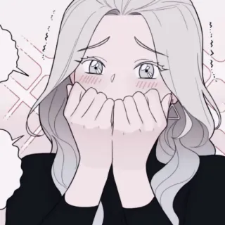 🌨 Cartoon, Vrouw, Personage, Vrouwelijk, Anime, Expressie whatsapp sticker