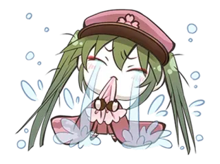 😿 Anime, Piangere, Triste, Lacrime, Cartoni animati telegram sticker