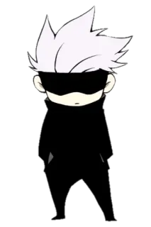 😶 Satoru Gojo Jujutsu Kaisen อนิเมะ, มังงะ, มหาเวทย์ผนึกมาร, โกโจ, โกโจ ซาโตรุ, ตัวละคร telegram sticker