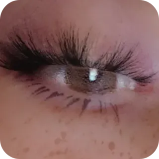 🤲 eye, makeup, eyelash, beauty, cosmetics, close-up telegram sticker