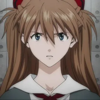 😠 Asuka Langley Sohryu Neon Genesis Evangelion Anime, Chica, Personaje, Asuka Langley, Evangelion telegram sticker