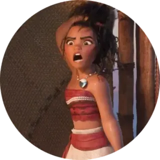 😡 Moana disney, cartoon, prinzessin, insel, ozean, film whatsapp sticker
