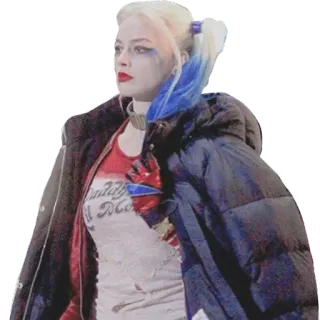 👢 Harley Quinn Suicide Squad Daddy's lil Monster Harley Quinn, Suicide Squad, DC Comics, villain, comic book character telegram sticker