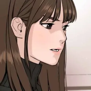 🌸 vrouw, portret, cartoon, illustratie, personage, persoon telegram sticker