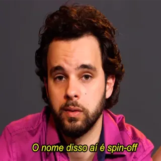 🙍‍♂️ O nome disso aí é spin-off telegram sticker