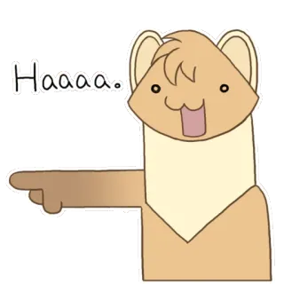 😆 Furret Pokemon Haaaa. telegram sticker