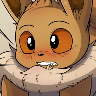 😳 Eevee Pokemon telegram sticker